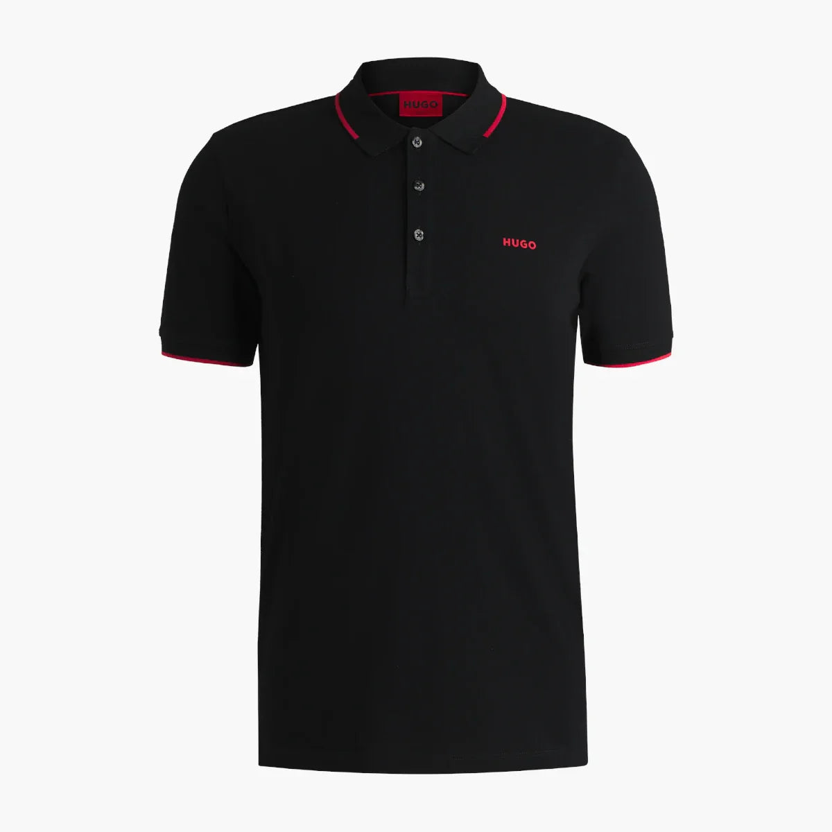 Slim-Fit-Poloshirt aus Stretch-Baumwolle mit aufgedrucktem Logo