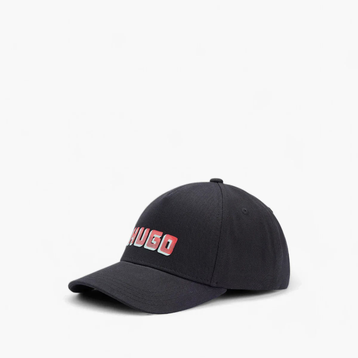 Casquette à cinq panneaux en sergé de coton avec logo