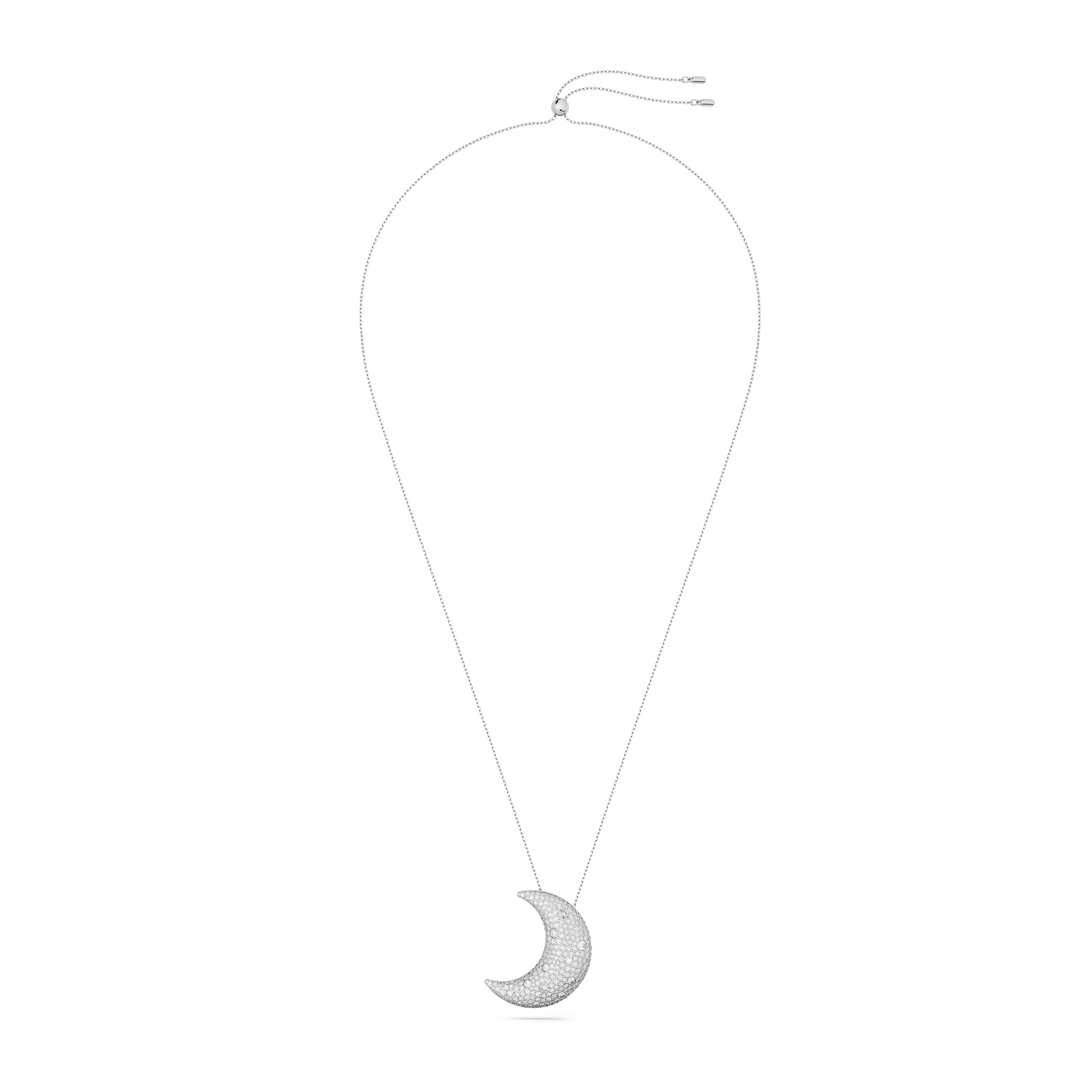 Luna pendant
Moon, White, Rhodium plated