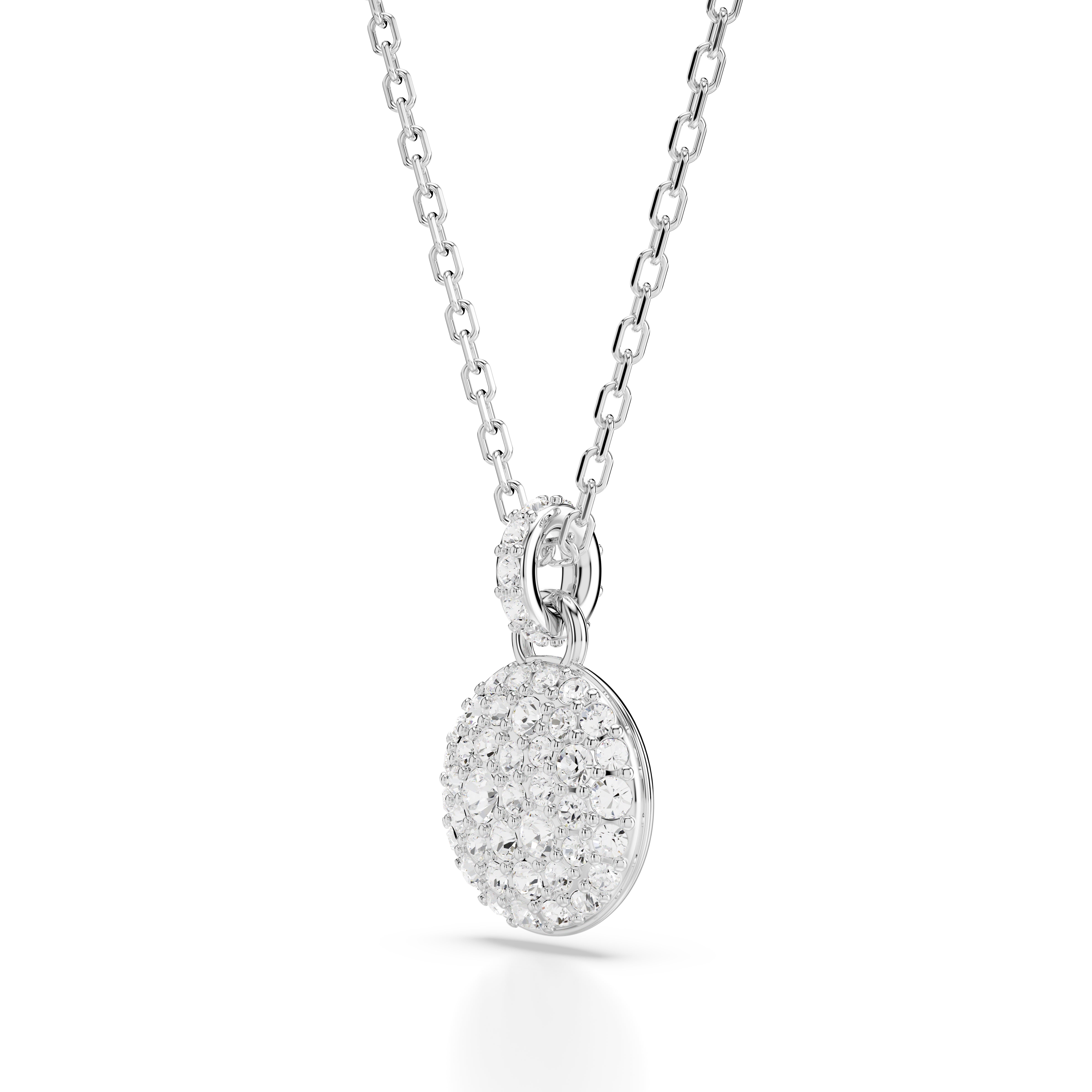 Meteora set, White, Rhodium plated