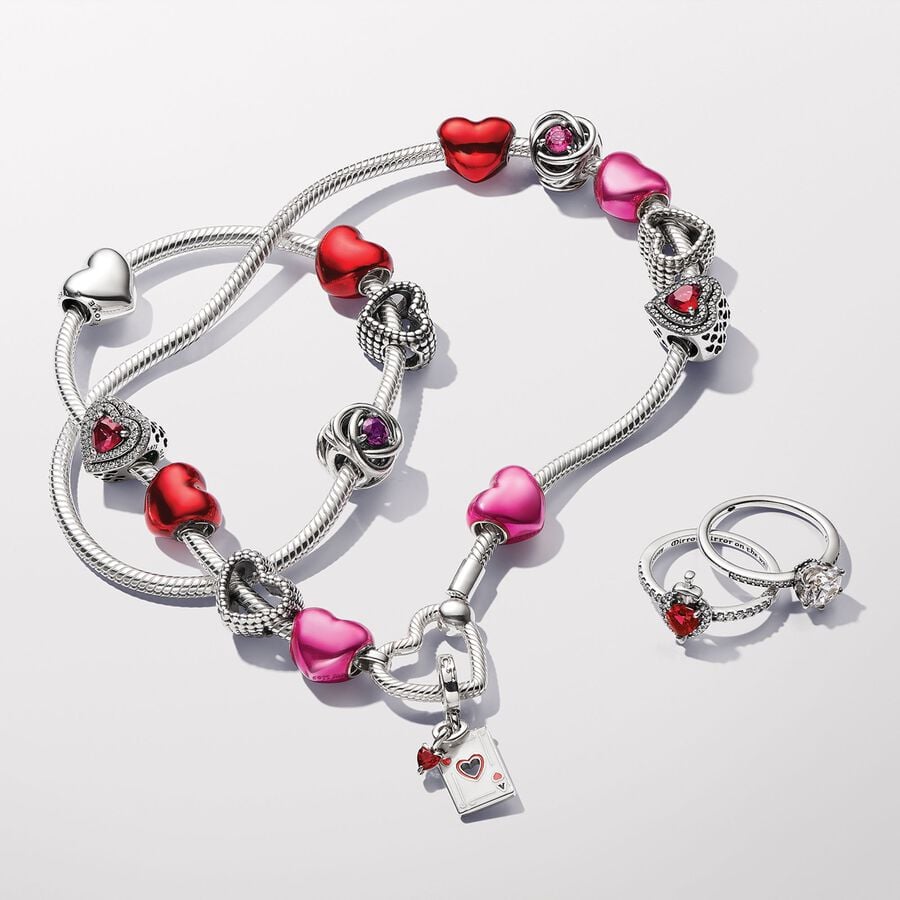 Pandora Disney Villains Queen of Hearts Doppelanhänger-Charm 793420C01