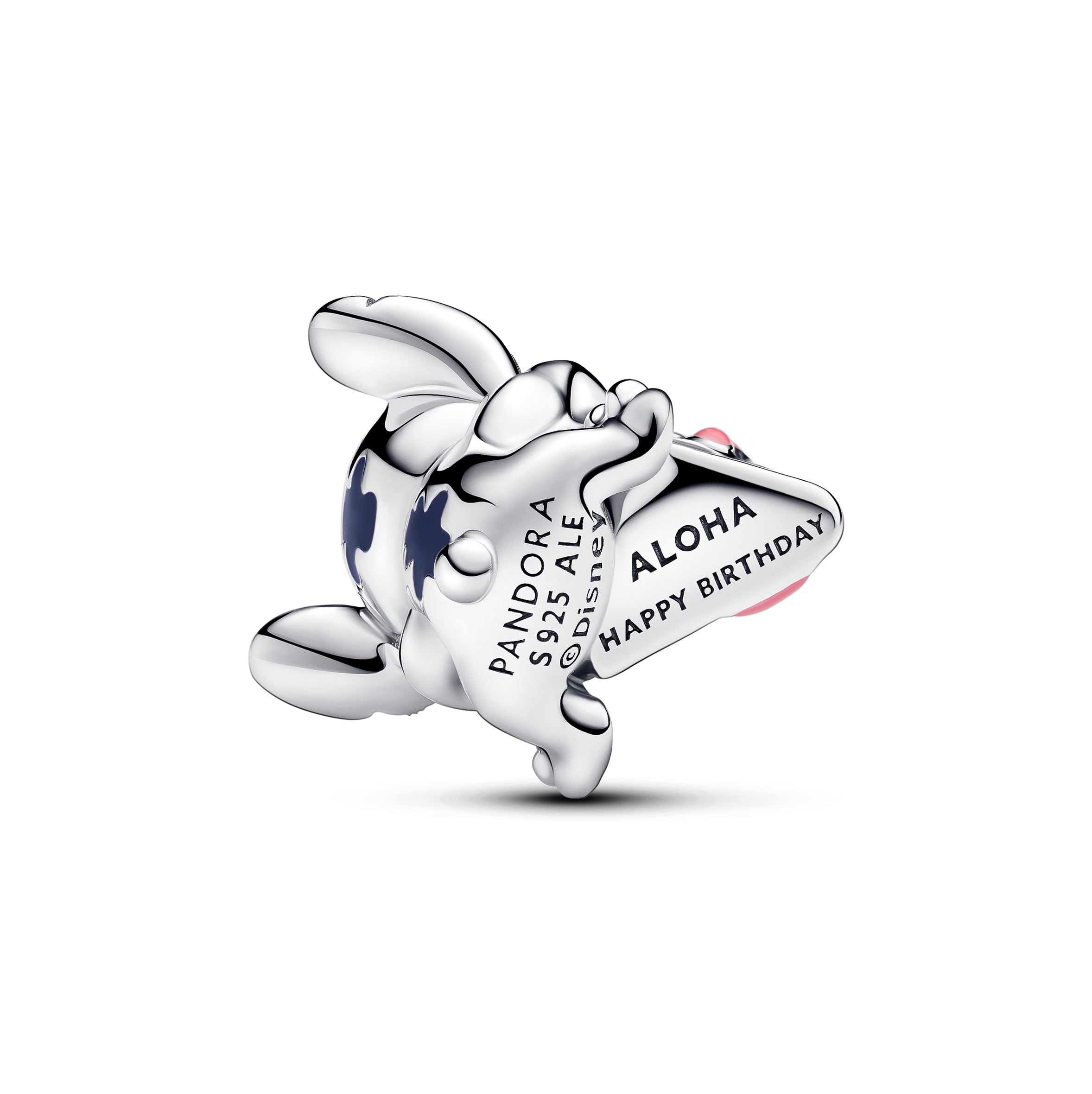 PND Disney Stitch Gâteau d'anniversaire en argent sterling avec breloque en émail 793189C01