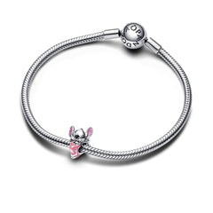 PND Disney Stitch Gâteau d'anniversaire en argent sterling avec breloque en émail 793189C01