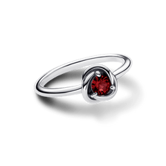 Bague d'éternité avec pierre de naissance de juillet