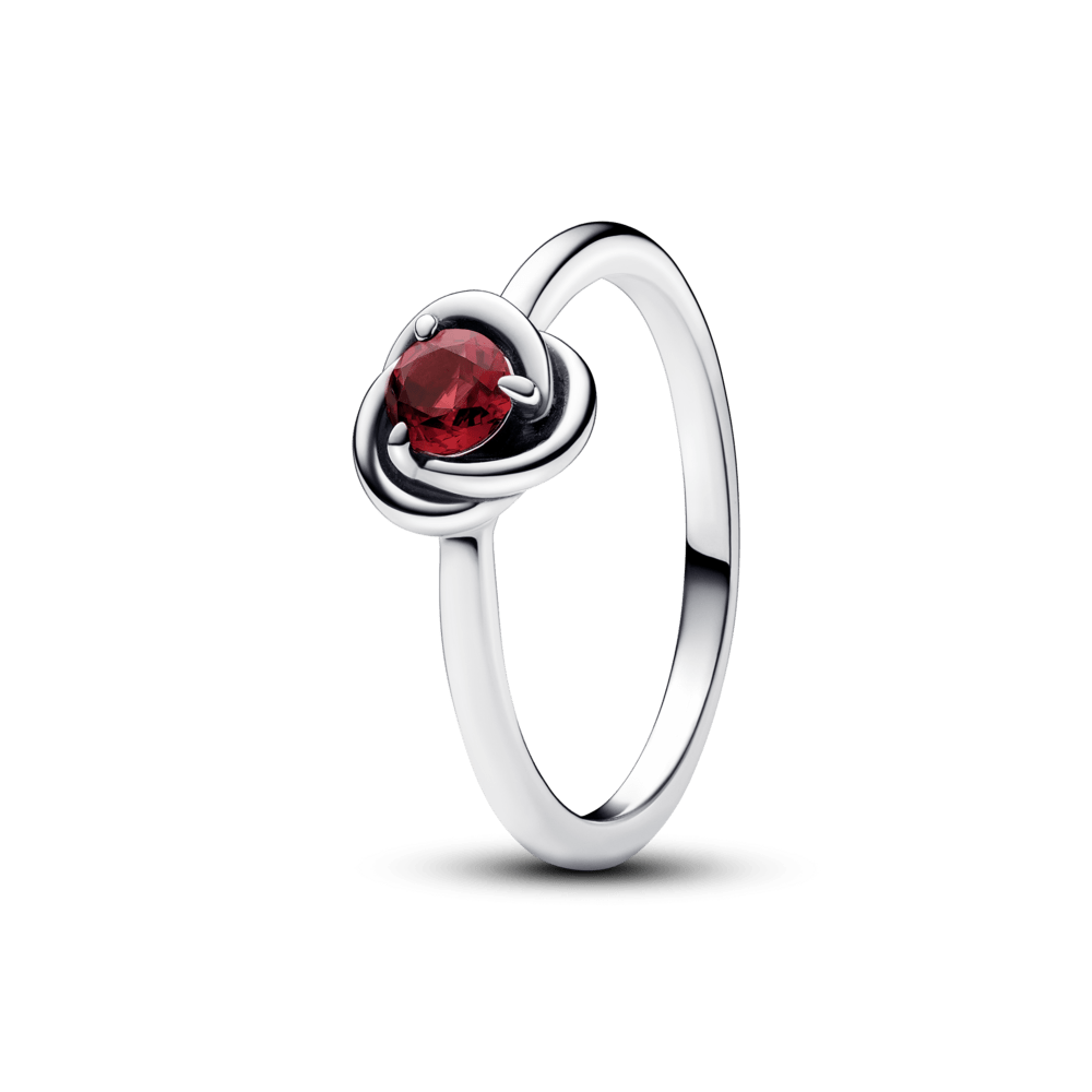 Bague d'éternité avec pierre de naissance de juillet