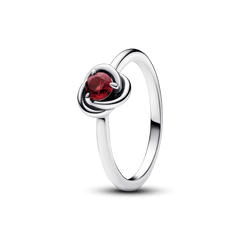 Bague d'éternité avec pierre de naissance de juillet