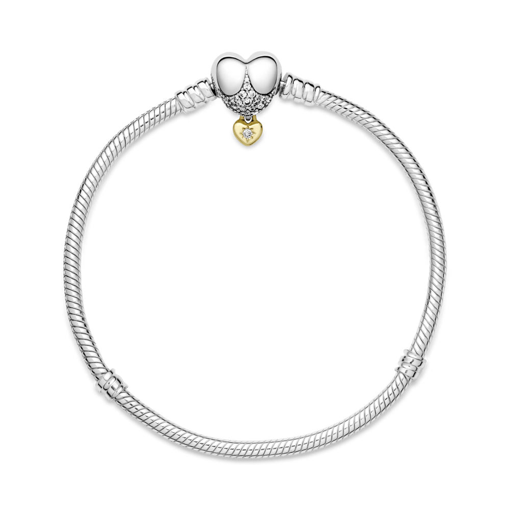 Disney Pandora Moments Schlangenkettenarmband mit Herzverschluss