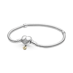 Disney Pandora Moments Schlangenkettenarmband mit Herzverschluss