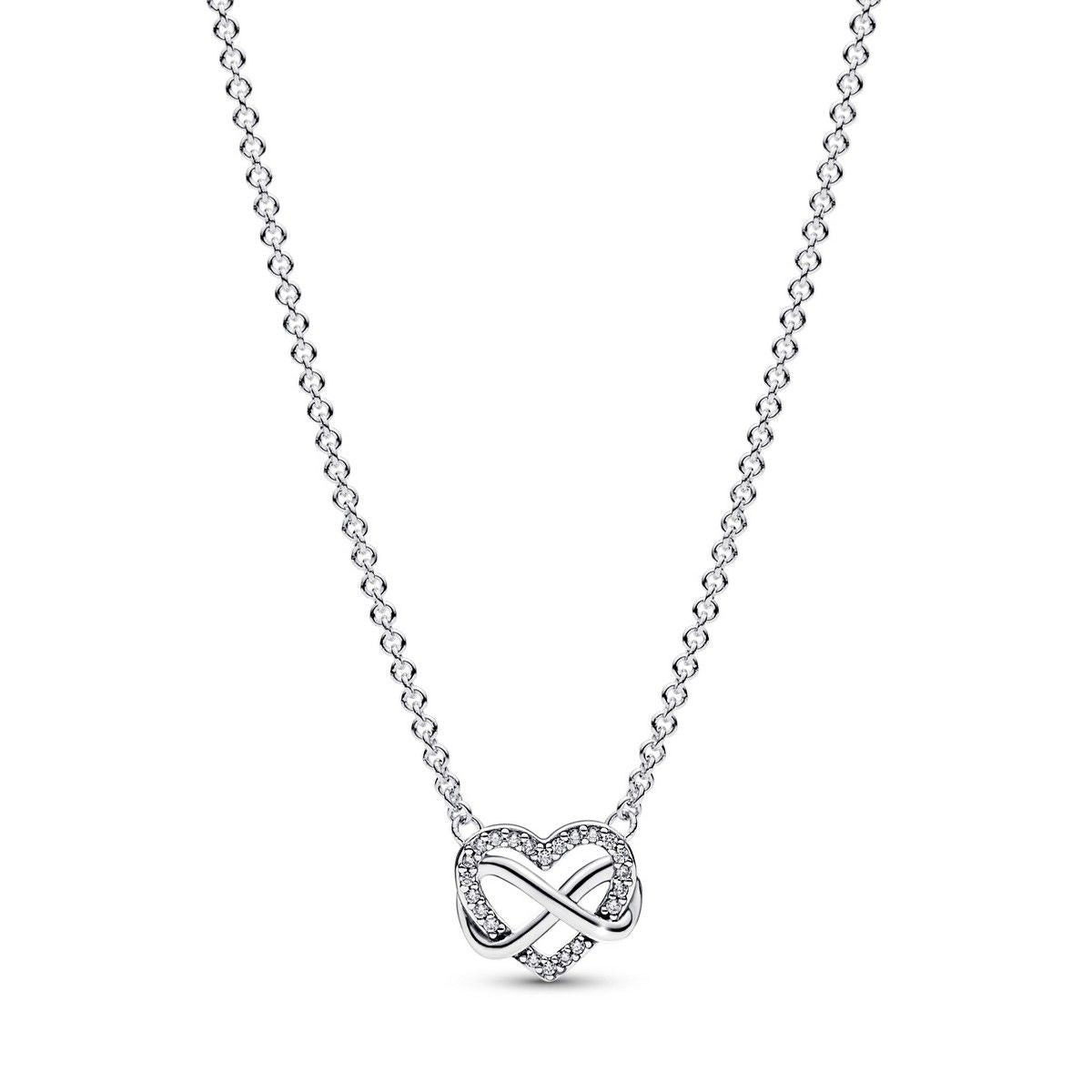 Collier cœur infini étincelant PND 392666C01