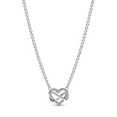 Collier cœur infini étincelant PND 392666C01