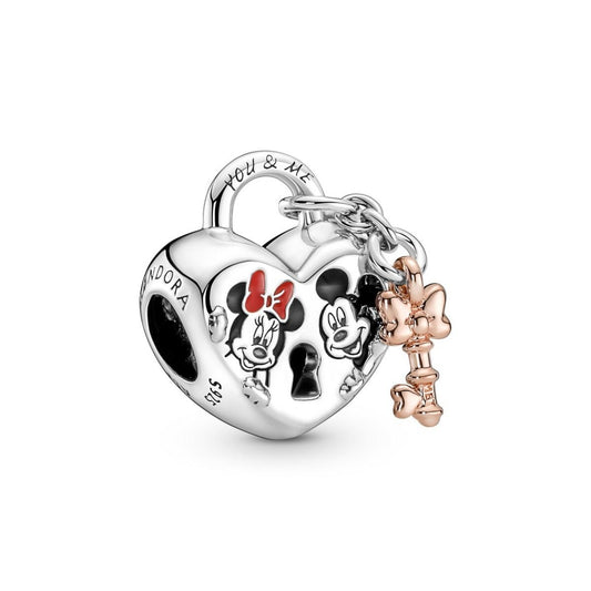 Pandora Disney Mickey Mouse & Minnie Mouse Vorhängeschloss-Charm 780109C01