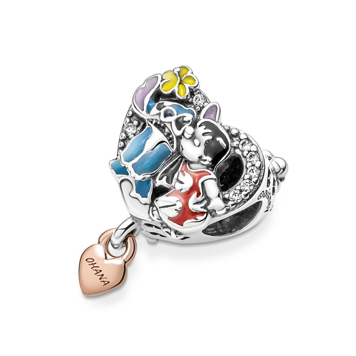 Pandora Disney Ohana Lilo & Stitch inspirierter Charm 781682C01