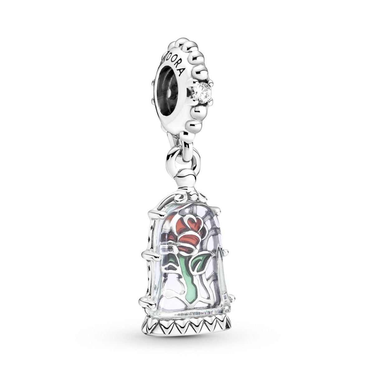 PND Disney La Belle et la Bête Pendentif Rose Enchantée 790024C01