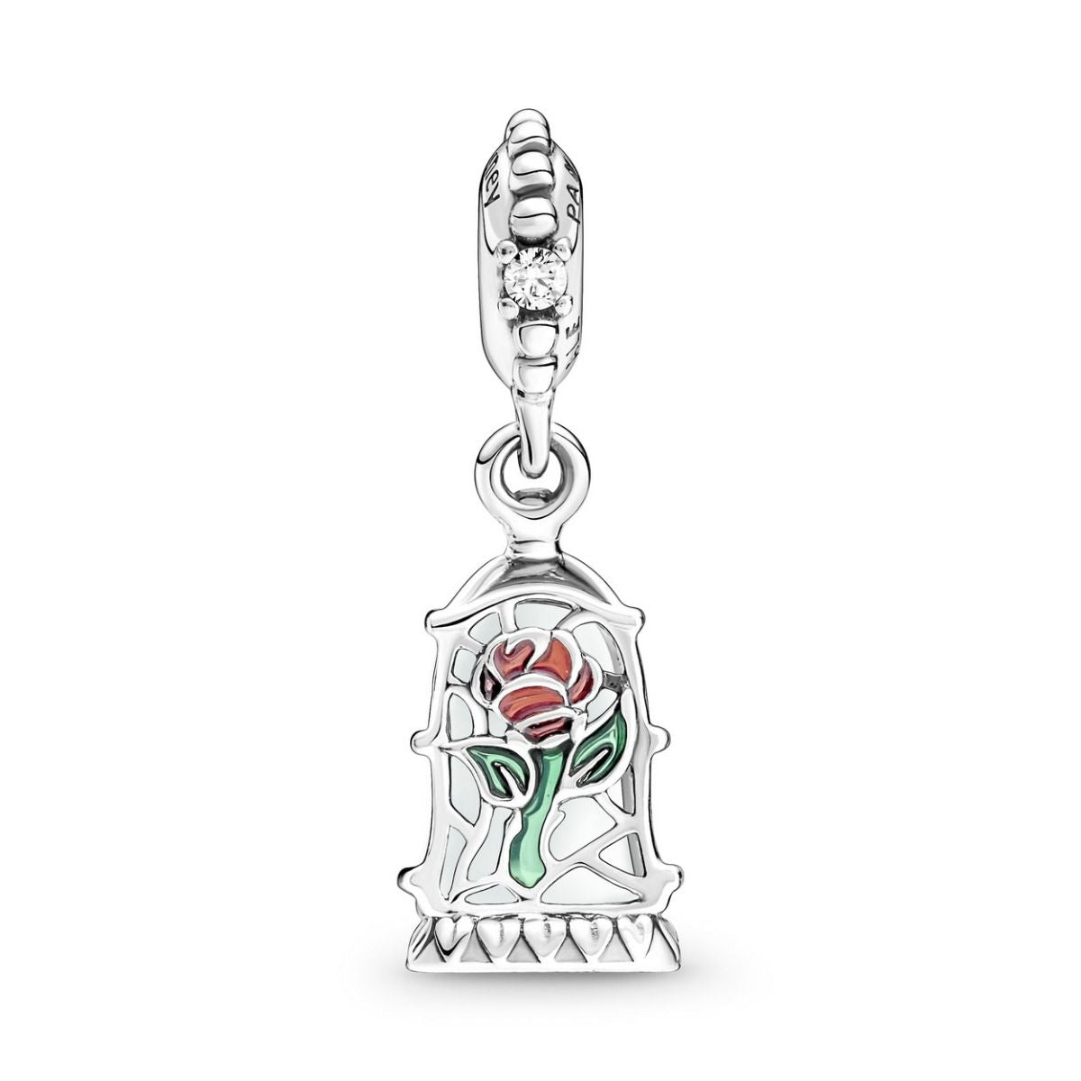 PND Disney La Belle et la Bête Pendentif Rose Enchantée 790024C01