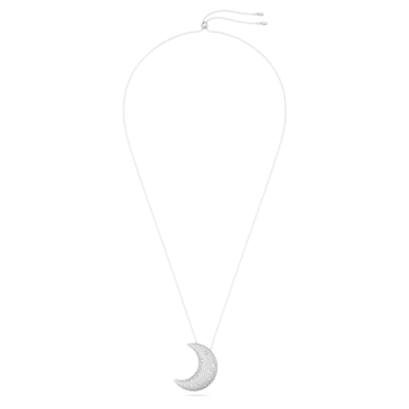 Luna pendant
Moon, White, Rhodium plated