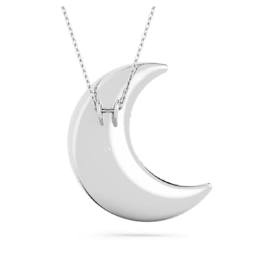 Luna pendant
Moon, White, Rhodium plated