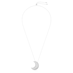 Luna pendant
Moon, White, Rhodium plated