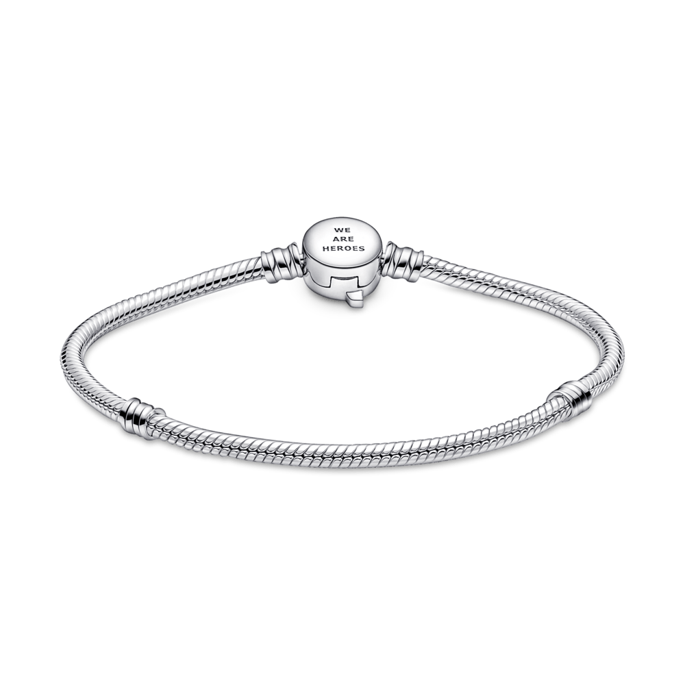 Pandora Moments Marvel's Avengers Logo Schlangenkettenarmband mit Verschluss