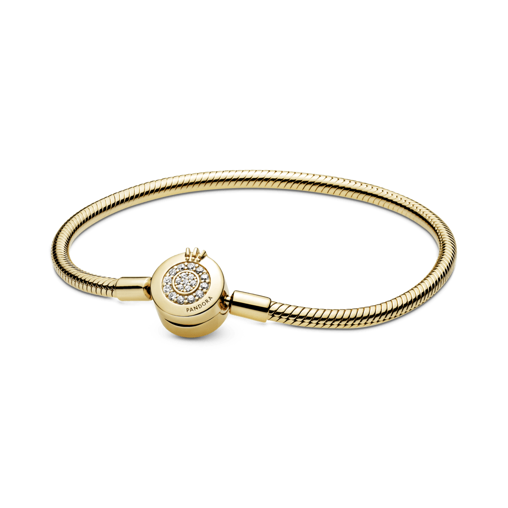 PND Moments - Bracelet tressé avec couronne brillante et serpent