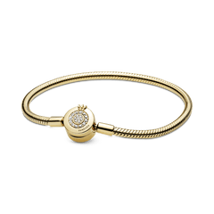 PND Moments - Bracelet tressé avec couronne brillante et serpent