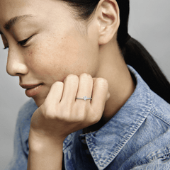 Bague de l'étoile qui regarde dans le ciel avec oeillet